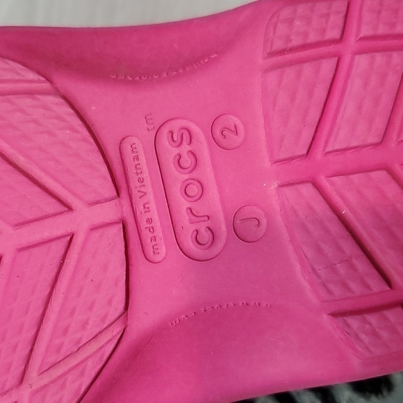 Crocs Juniors Blitzn Girls Barbie Zebra Clogs Insulated lined Slippers  shoes J2 - Picture 12 of 12